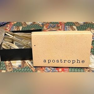 Apostrophe Shoes Size 7.5 Gold